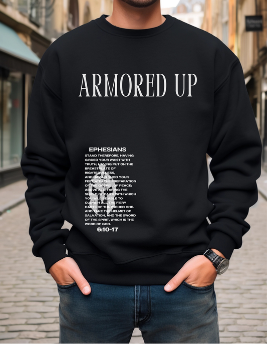 ARMORED UP UNISEX CREW SWEATSHIRT