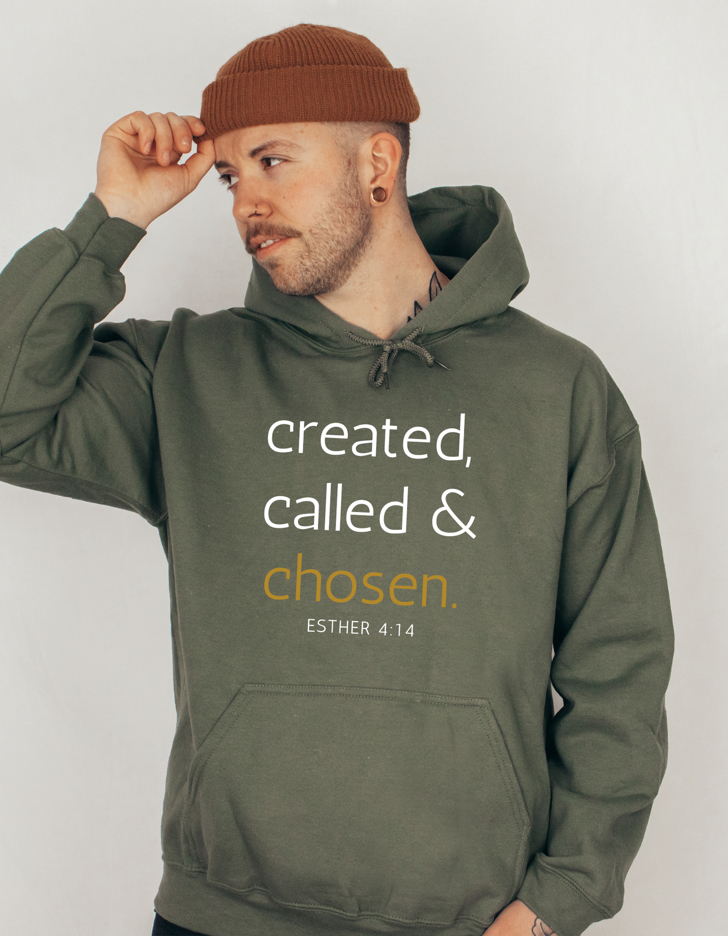 CREATED, CALLED, & CHOSEN UNISEX T-SHIRT/HOODIE