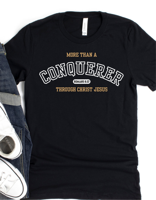 MORE THAN A CONQUERER UNISEX T-SHIRT
