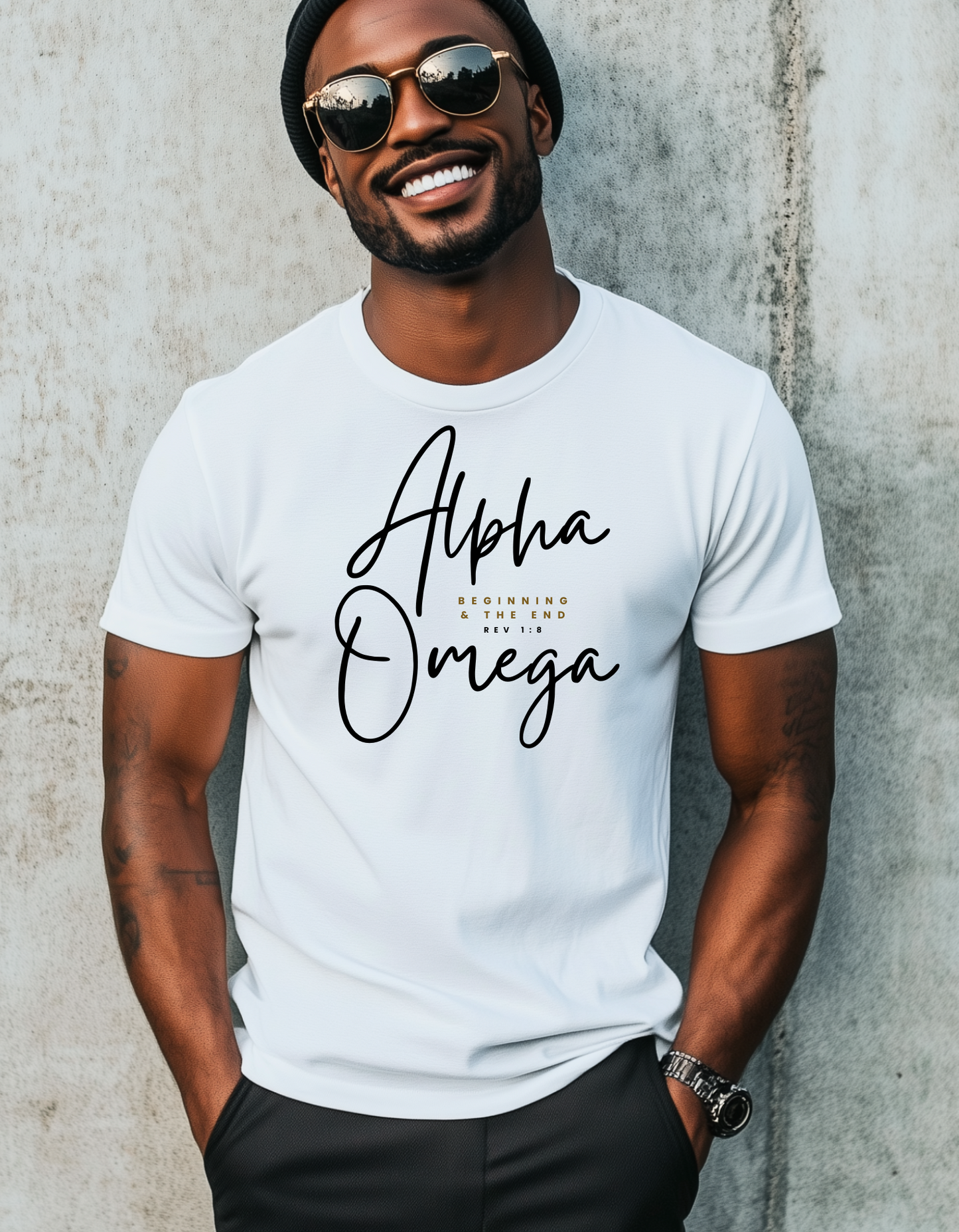 ALPHA AND OMEGA UNISEX T-SHIRT