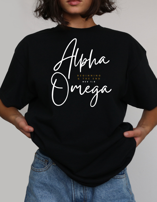 ALPHA AND OMEGA UNISEX T-SHIRT