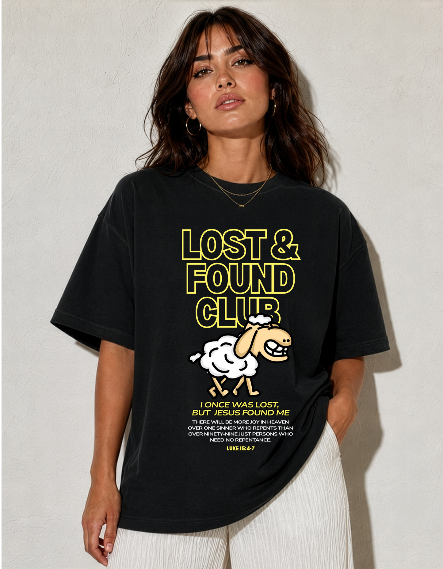 NEW!!! LOST & FOUND CLUB SHEEP UNISEX TEEN/ADULT T-SHIRT