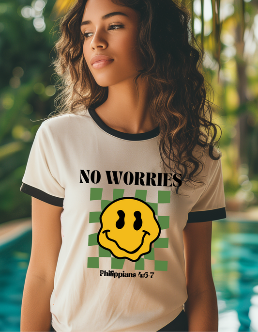 NO WORRIES UNISEX TEEN/ADULT T-SHIRT