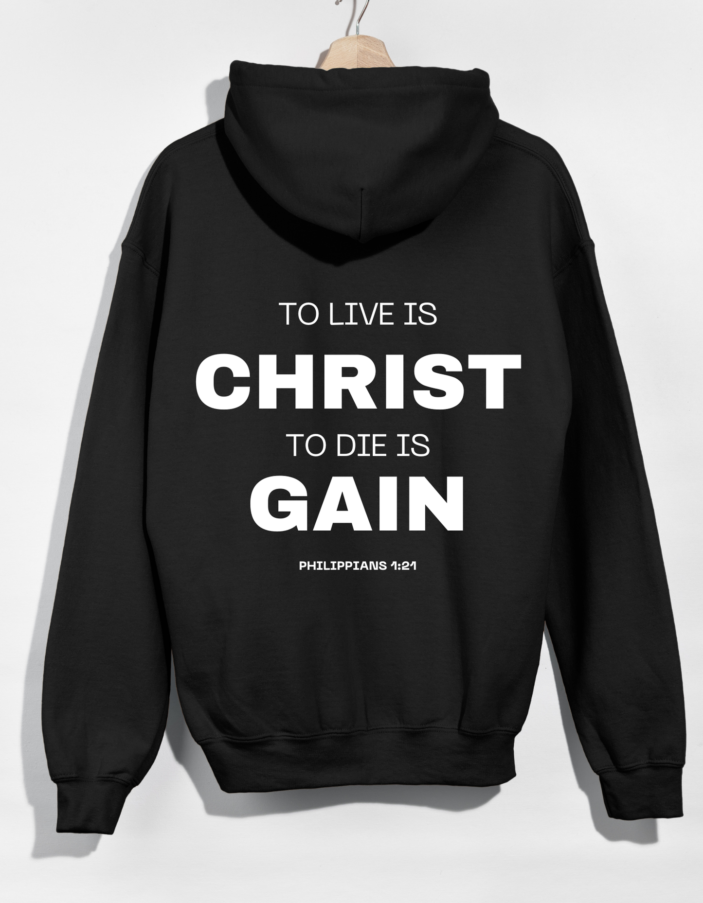 NEW!!! TO LIVE IS CHRIST UNISEX HOODIE