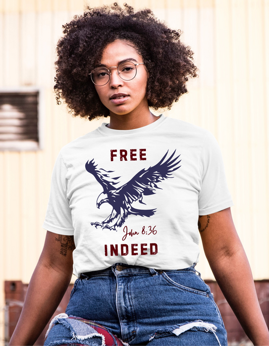FREE INDEED EAGLE UNISEX T-SHIRT