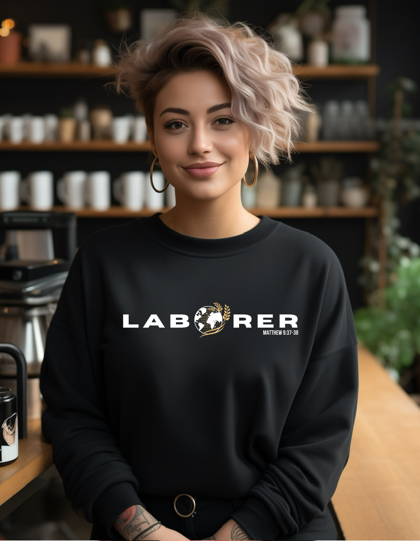 LABORER UNISEX T-SHIRT/CREW SWEATSHIRT