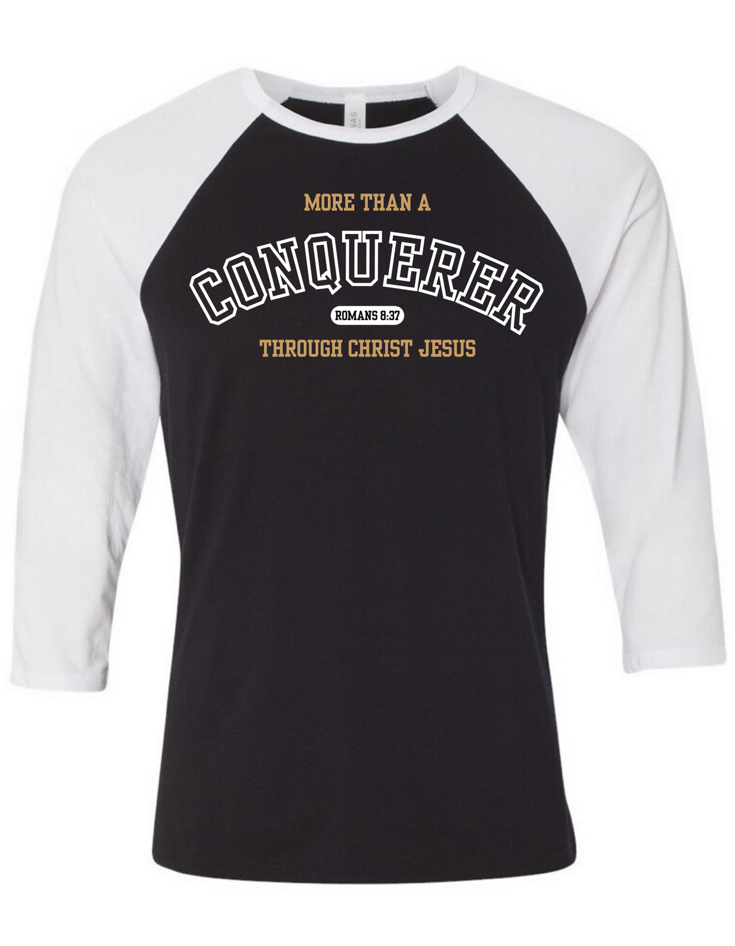 MORE THAN A CONQUERER UNISEX RAGLAN