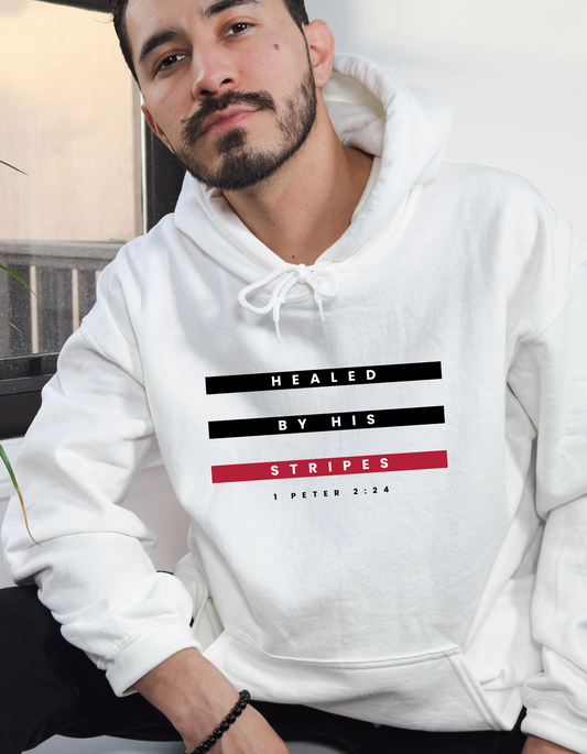 HEALED BY HIS STRIPES UNISEX HOODIE