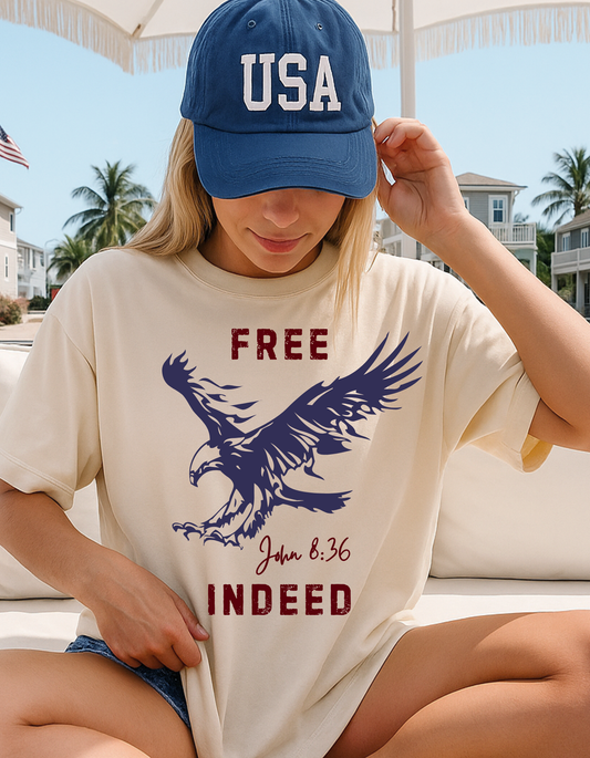 FREE INDEED EAGLE UNISEX T-SHIRT