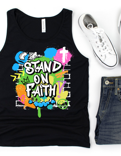 STAND ON FAITH UNISEX TANK/T-SHIRT