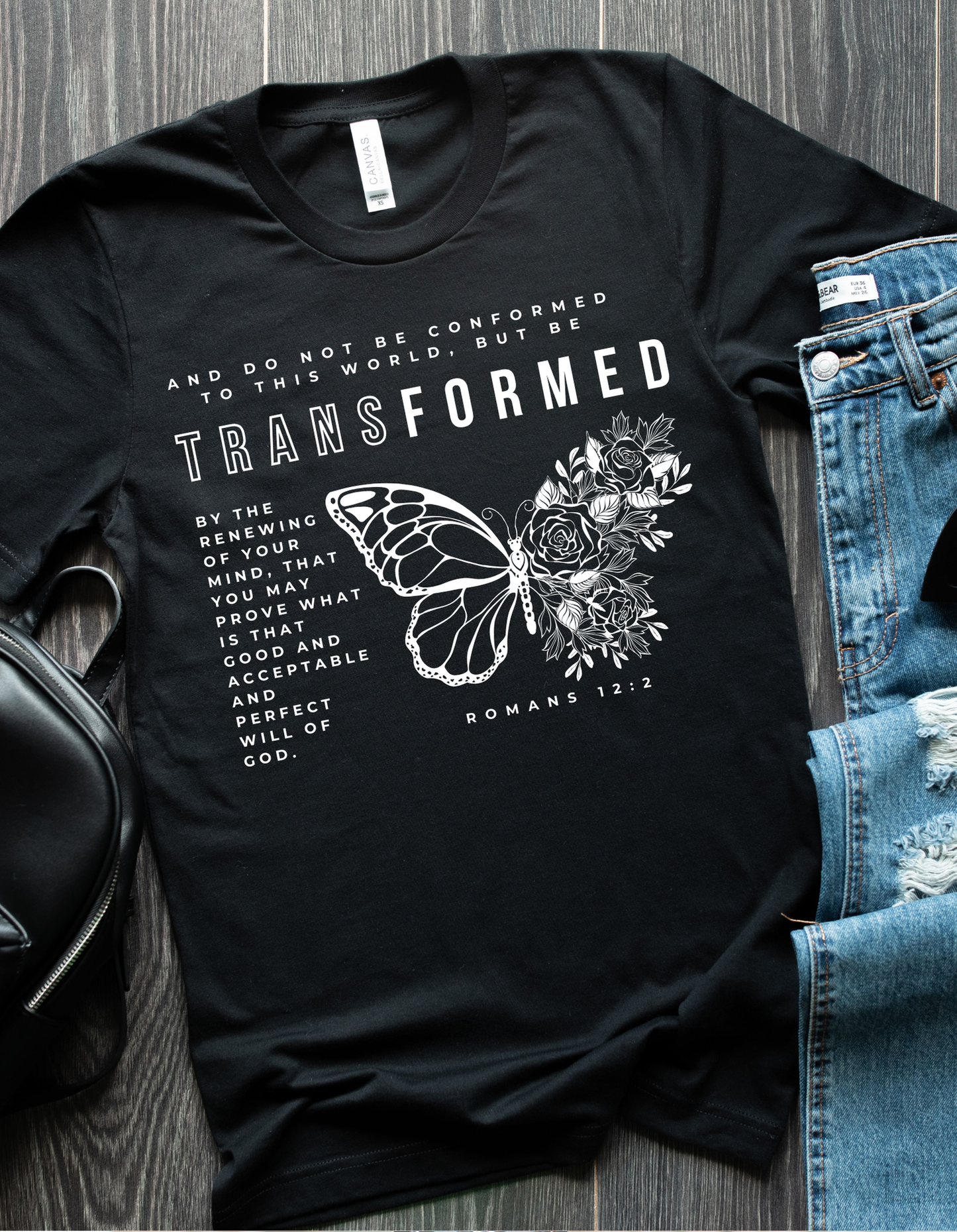 TRANSFORMED w/ BUTTERFLY UNISEX T-SHIRT