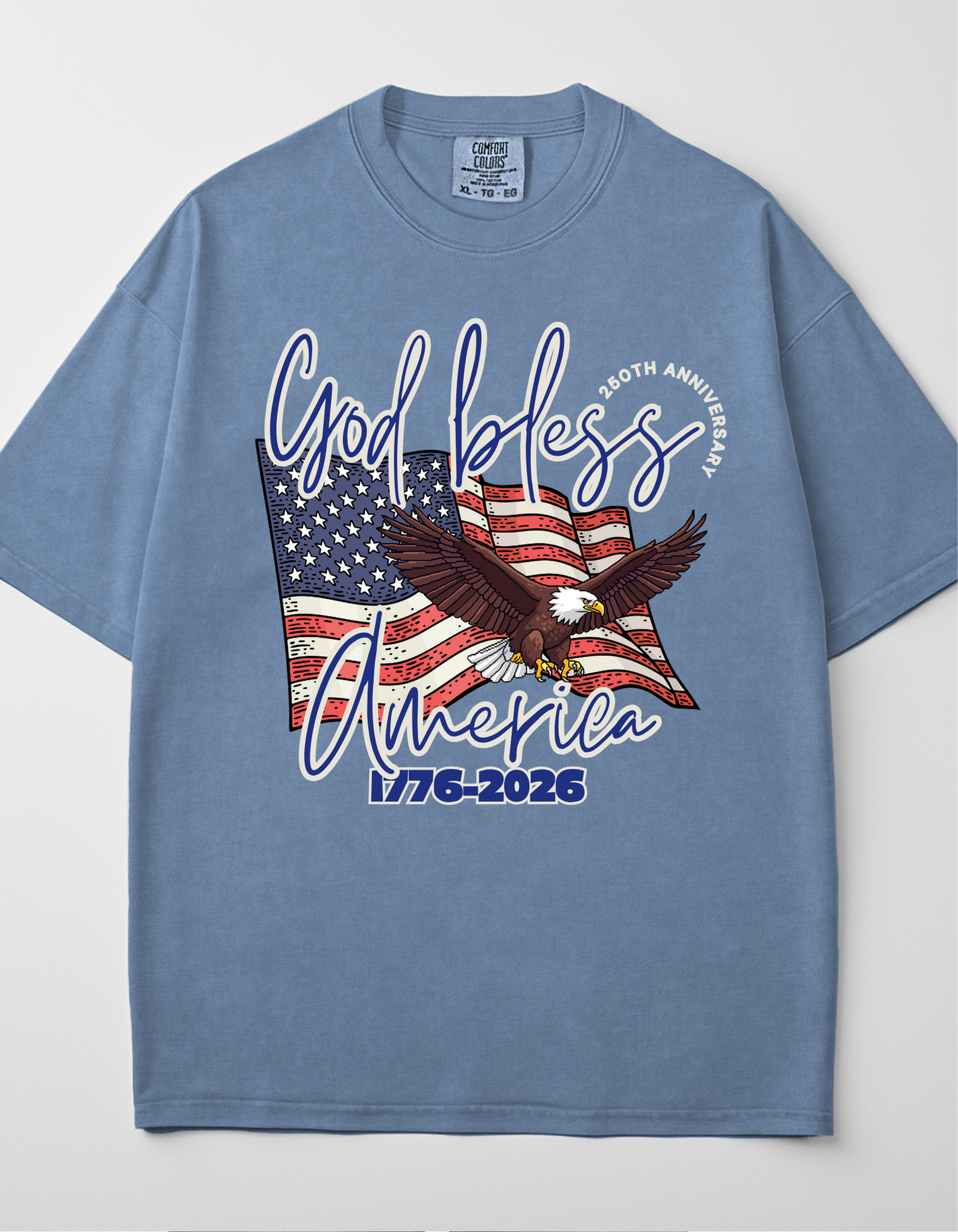 *NEW* GOD BLESS AMERICA SOLID UNISEX T-SHIRT