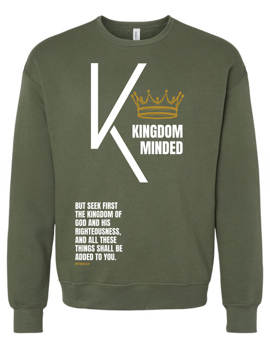 KINGDOM MINDED UNISEX T-SHIRT/CREW SWEATSHIRT