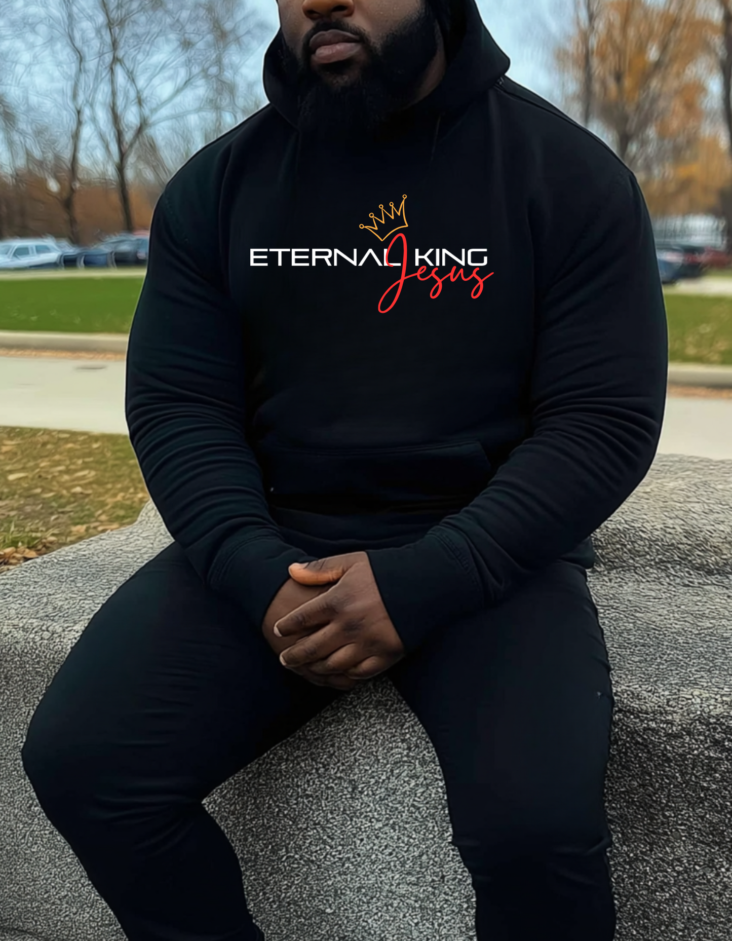 ETERNAL KING JESUS UNISEX HOODIE