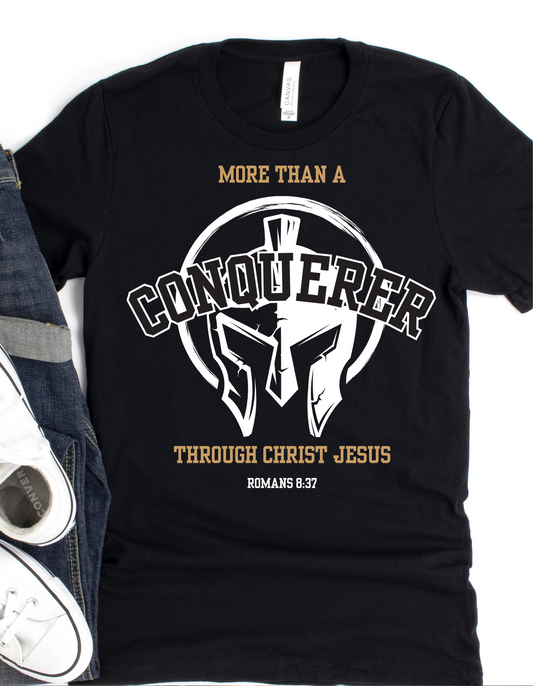 MORE THAN A CONQUERER GRAPHIC UNISEX T-SHIRT