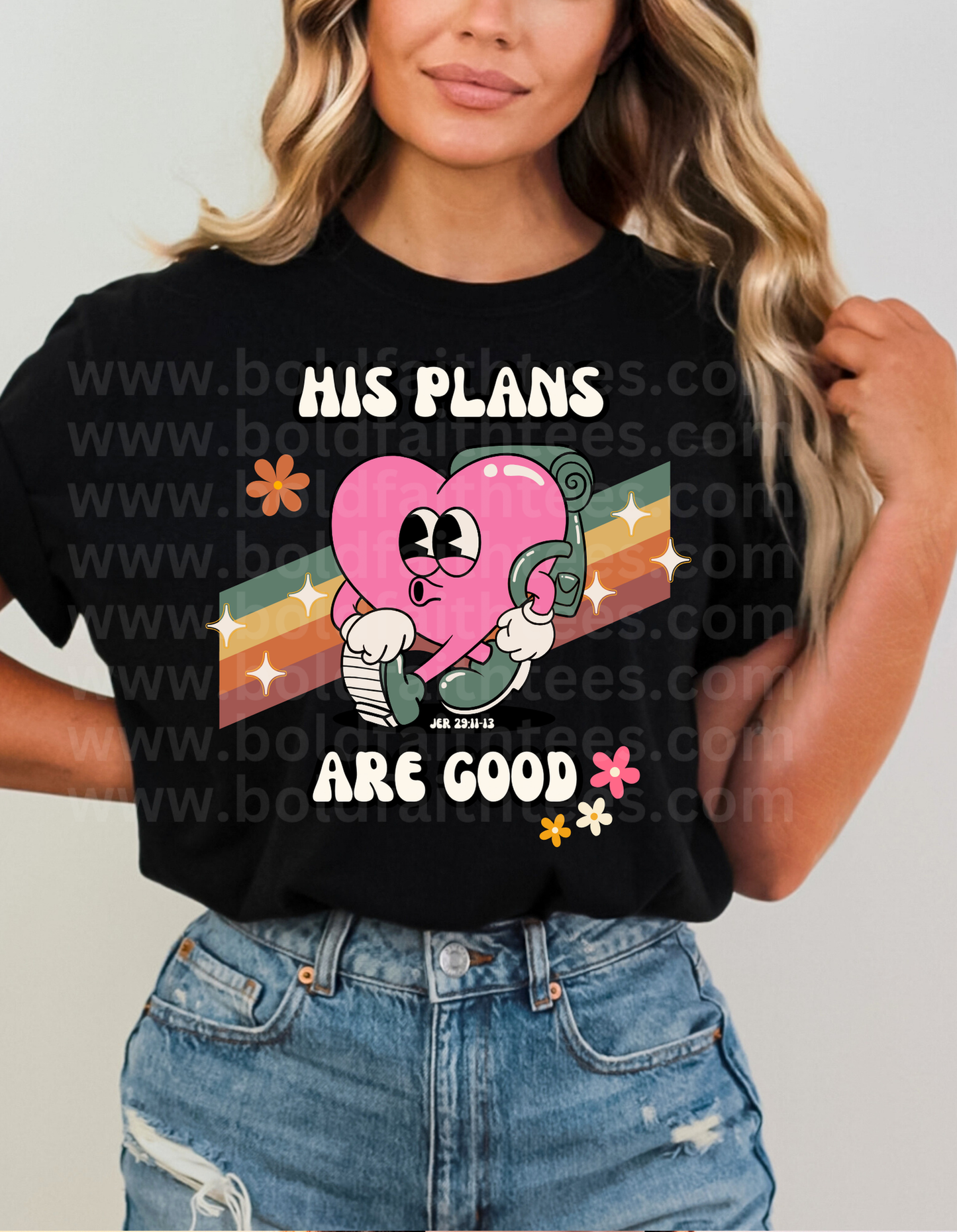 HIS PLANS ARE GOOD UNISEX GRAPHIC TEE