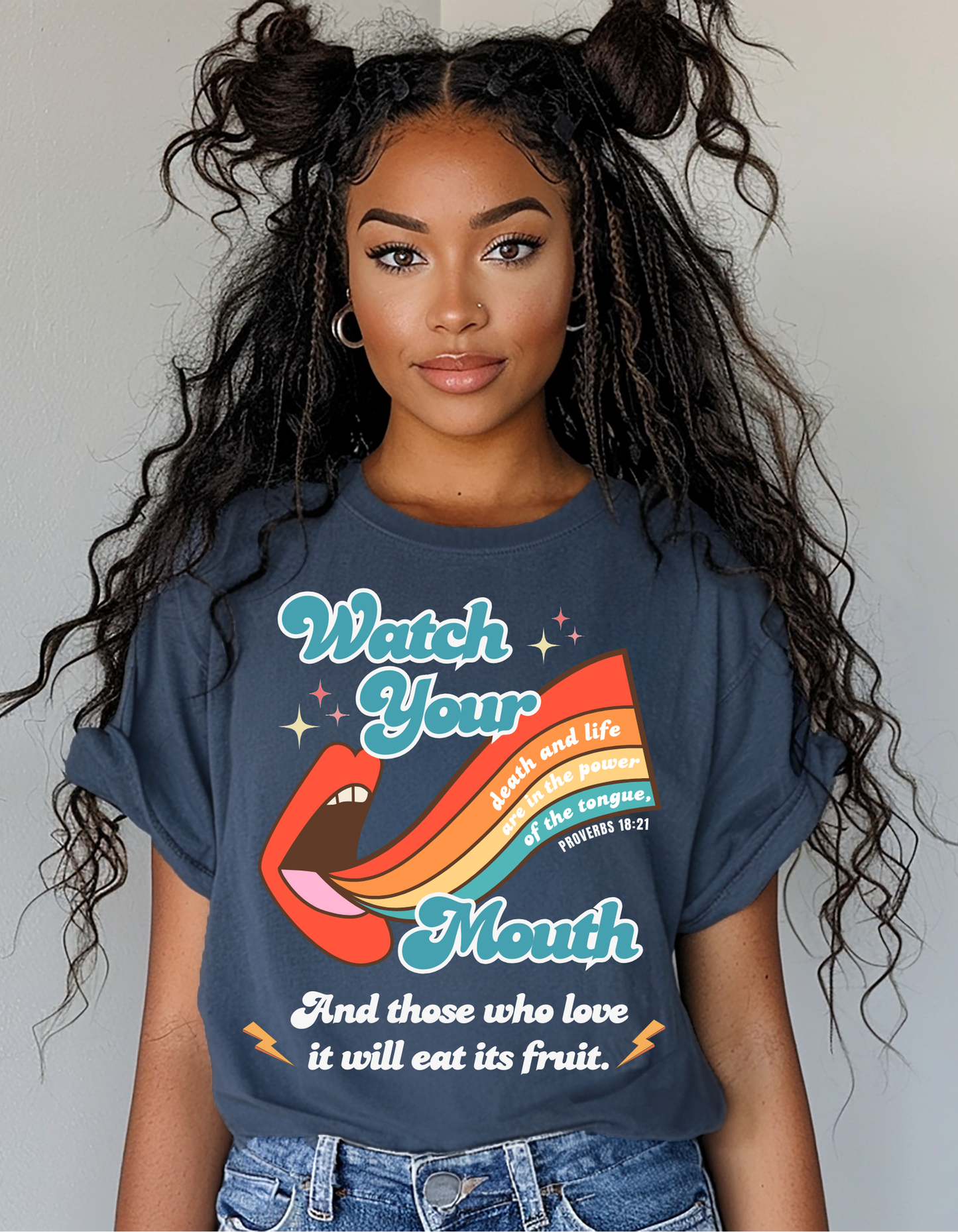 WATCH YOUR MOUTH UNISEX YOUTH/ADULT GRAPHIC T-SHIRT