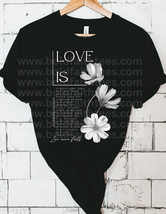 LOVE IS FLOWER UNISEX TEE