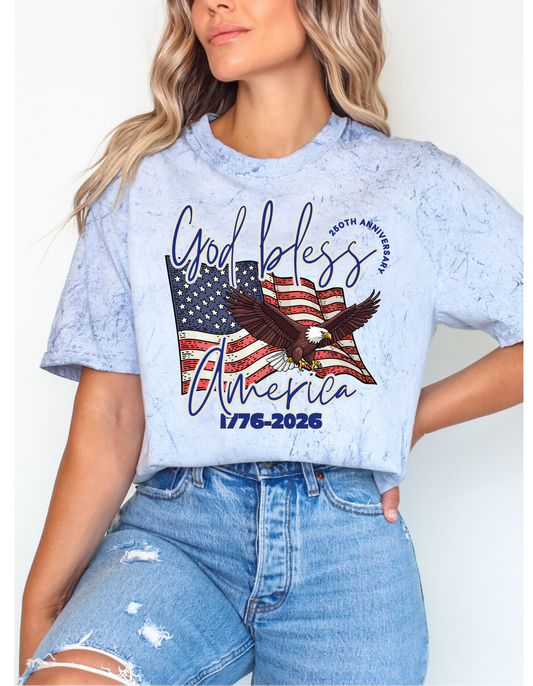 *NEW* GOD BLESS AMERICA UNISEX T-SHIRT