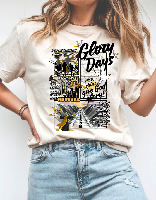 GLORY DAYS COMIC UNISEX T-SHIRT