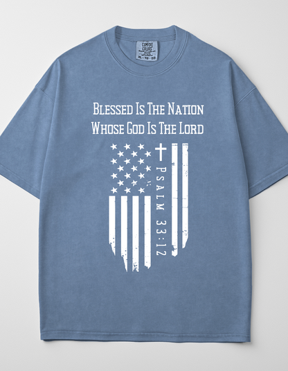 BLESSED NATION PSALM 33:12 UNISEX T-SHIRT