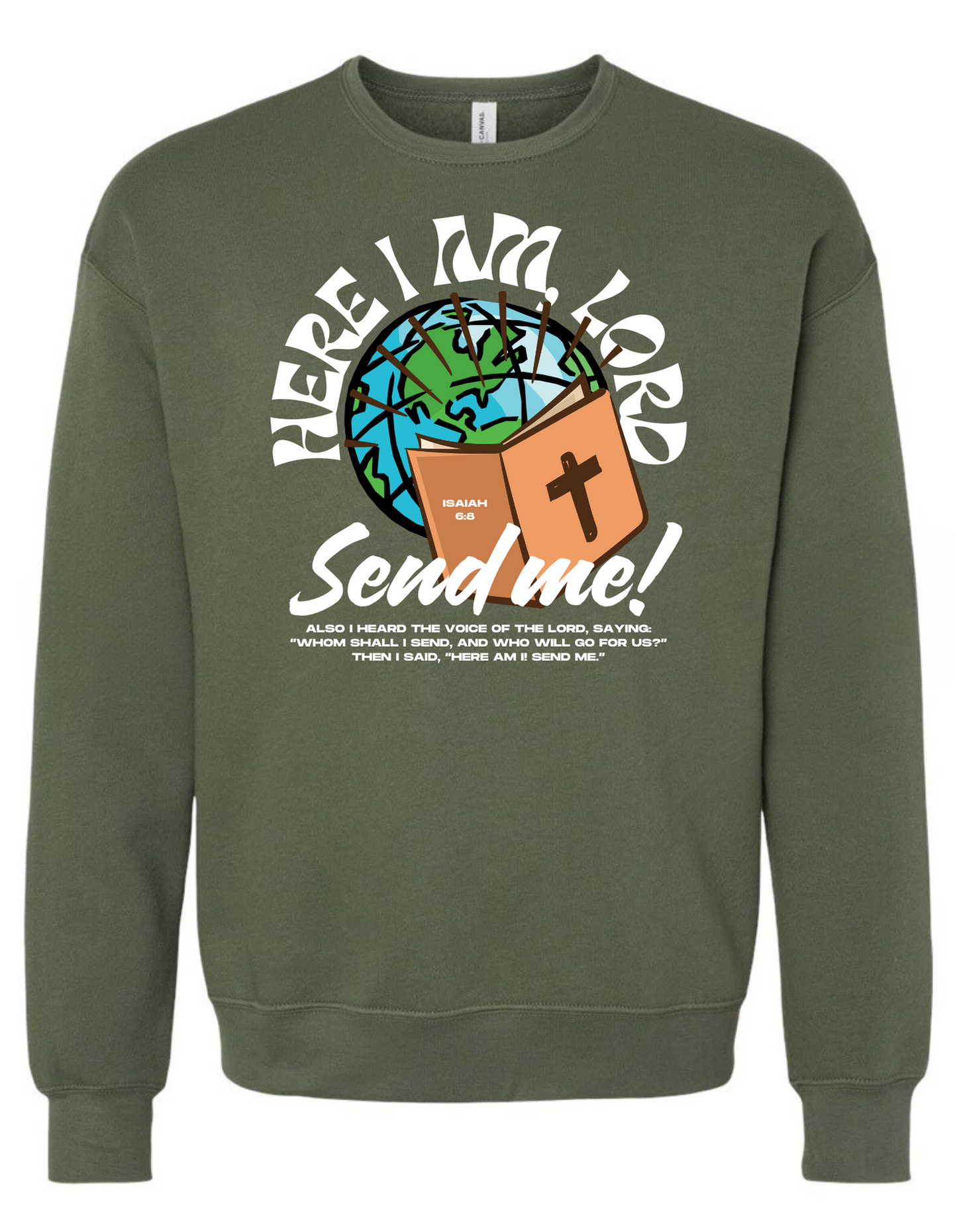 SEND ME UNISEX CREW SWEATSHIRT