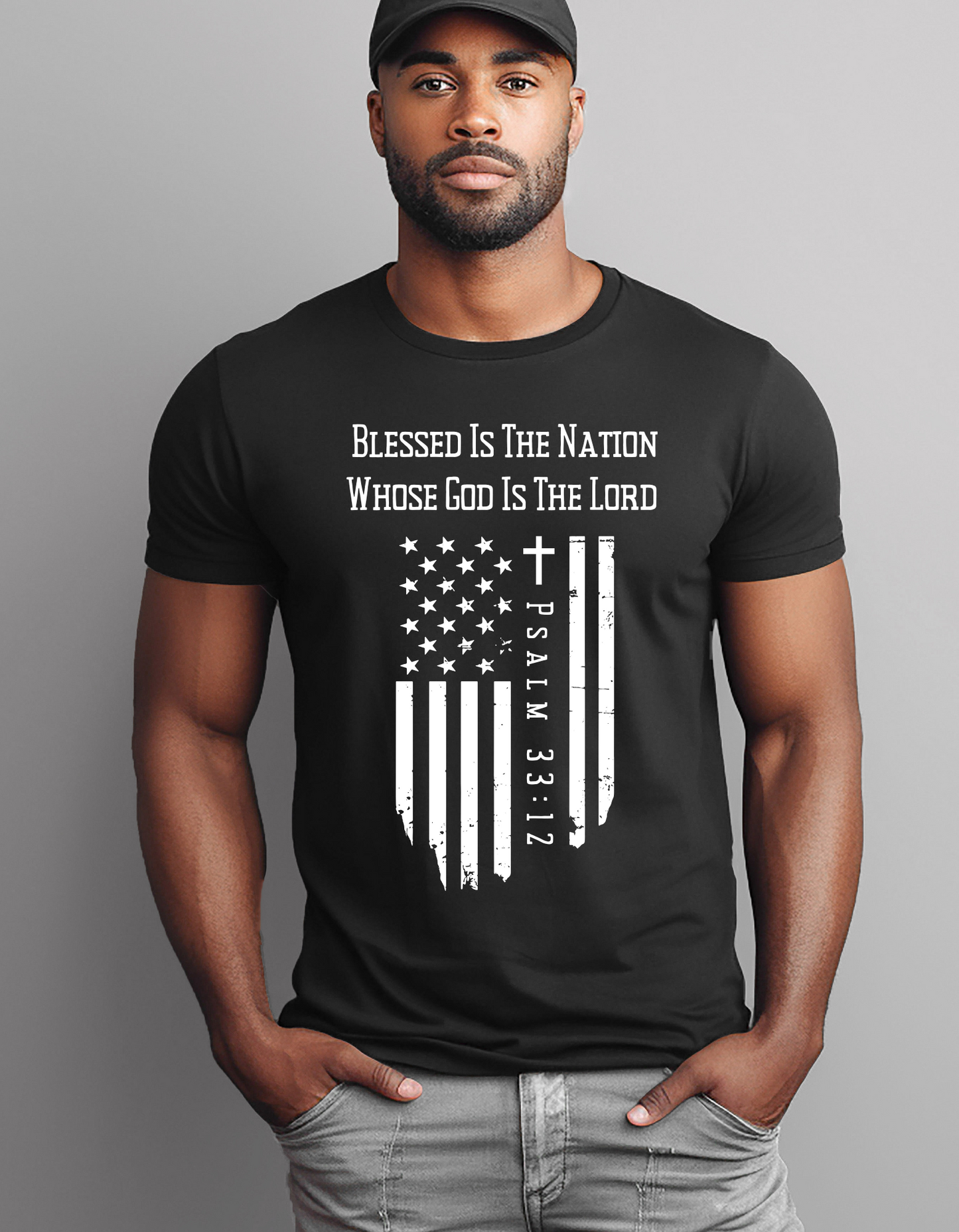 BLESSED NATION PSALM 33:12 UNISEX T-SHIRT