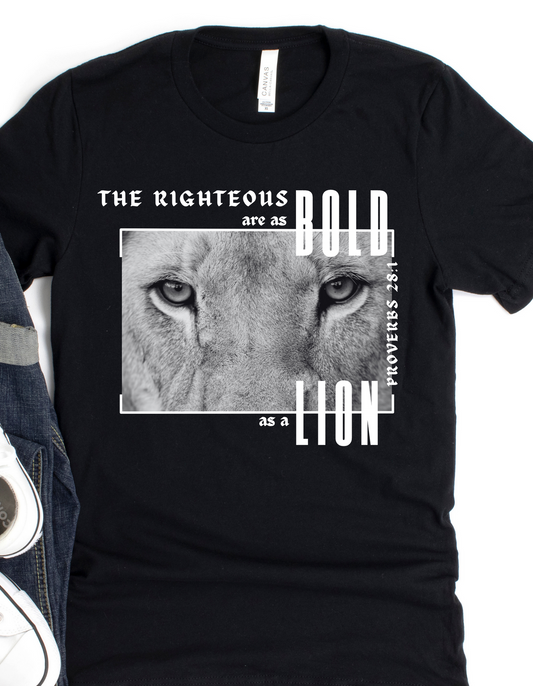 BOLD AS A LION UNISEX GRAPHIC TEE